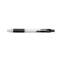 Zebra Z-Grip Mechanical Pencil, 0.5 Mm, HB (#2.5), Black Lead, Clear/Black Grip Barrel, Dozen