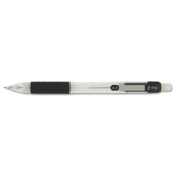 Zebra Z-Grip Mechanical Pencil, 0.7 Mm, HB (#2.5), Black Lead, Clear/Black Grip Barrel, Dozen