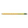 Ticonderoga Groove Pencils, HB (#2), Black Lead, Yellow Barrel, 10/Pack -Bostitch Shop 126075