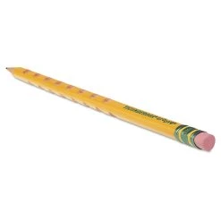 Ticonderoga Groove Pencils, HB (#2), Black Lead, Yellow Barrel, 10/Pack -Bostitch Shop 140081