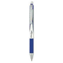 Zebra Z-Grip Flight Ballpoint Pen, Retractable, Bold 1.2 Mm, Blue Ink, White Barrel, 12/Pack