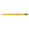 Ticonderoga My First Woodcase Pencil With Eraser, HB (#2), Black Lead, Yellow Barrel, Dozen