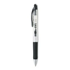Avery EGEL Gel Pen, Retractable, Medium 0.7 Mm, Black Ink, Black Barrel