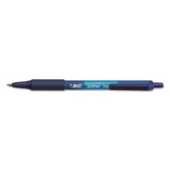 Bic Soft Feel Ballpoint Pen, Retractable, Fine 0.8 Mm, Blue Ink, Blue Barrel, Dozen -Bostitch Shop 223975