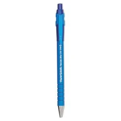 Paper Mate FlexGrip Ultra Ballpoint Pen, Retractable, Medium 1 Mm, Blue Ink, Blue Barrel, Dozen