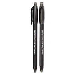 Paper Mate ComfortMate Ultra Ballpoint Pen, Retractable, Fine 0.8 Mm, Black Ink, Black Barrel, Dozen -Bostitch Shop 224936