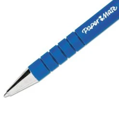 Paper Mate FlexGrip Ultra Ballpoint Pen, Retractable, Medium 1 Mm, Blue Ink, Blue Barrel, Dozen -Bostitch Shop 224988