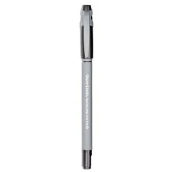 Paper Mate FlexGrip Ultra Ballpoint Pen, Stick, Medium 1 Mm, Black Ink, Gray Barrel, Dozen