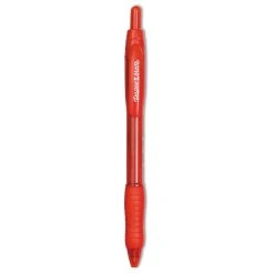 Paper Mate Profile Ballpoint Pen, Retractable, Bold 1.4 Mm, Red Ink, Red Barrel, Dozen