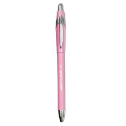 Paper Mate “Write For Hope” Edition FlexGrip Elite Ballpoint Pen, Retractable, Medium 1 Mm, Black Ink, Pink Barrel, Dozen