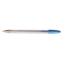 Bic Cristal Xtra Smooth Ballpoint Pen Value Pack, Stick, Medium 1 Mm, Blue Ink, Clear Barrel, 24/Pack -Bostitch Shop 232374