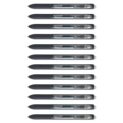 Paper Mate InkJoy Gel Pen, Retractable, Micro 0.5 Mm, Black Ink, Black Barrel, Dozen -Bostitch Shop 270395