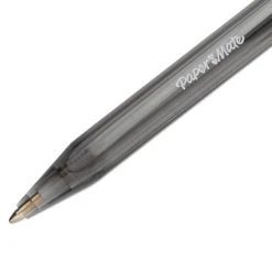 Paper Mate InkJoy 100 RT Ballpoint Pen, Retractable, Medium 1 Mm, Black Ink, Black Barrel, Dozen -Bostitch Shop 270407