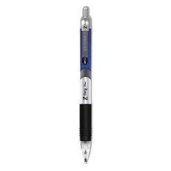 Zebra ECO Jimnie Clip Ballpoint Pen, Retractable, Medium 1 Mm, Black Ink, Smoke Barrel, 12/Pack