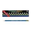 Ticonderoga Erasable Colored Pencils, 2.6 Mm, 2B (#1), Blue Lead, Blue Barrel, Dozen -Bostitch Shop 30203