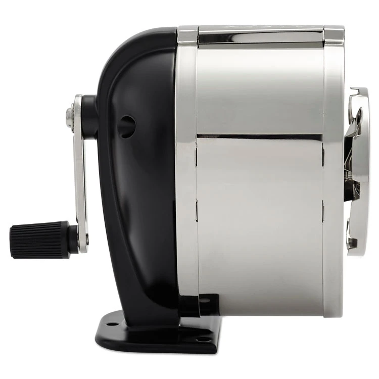 X-ACTO® KS Manual Classroom Pencil Sharpener, Table/Wall-Mount Design, Manually-Powered, 2.75 X 4.75 X 4.25, Black/Nickel 6 X-ACTO® KS Manual Classroom Pencil Sharpener, Table/Wall-Mount Design, Manually-Powered, 2.75 X 4.75 X 4.25, Black/Nickel - Image 4