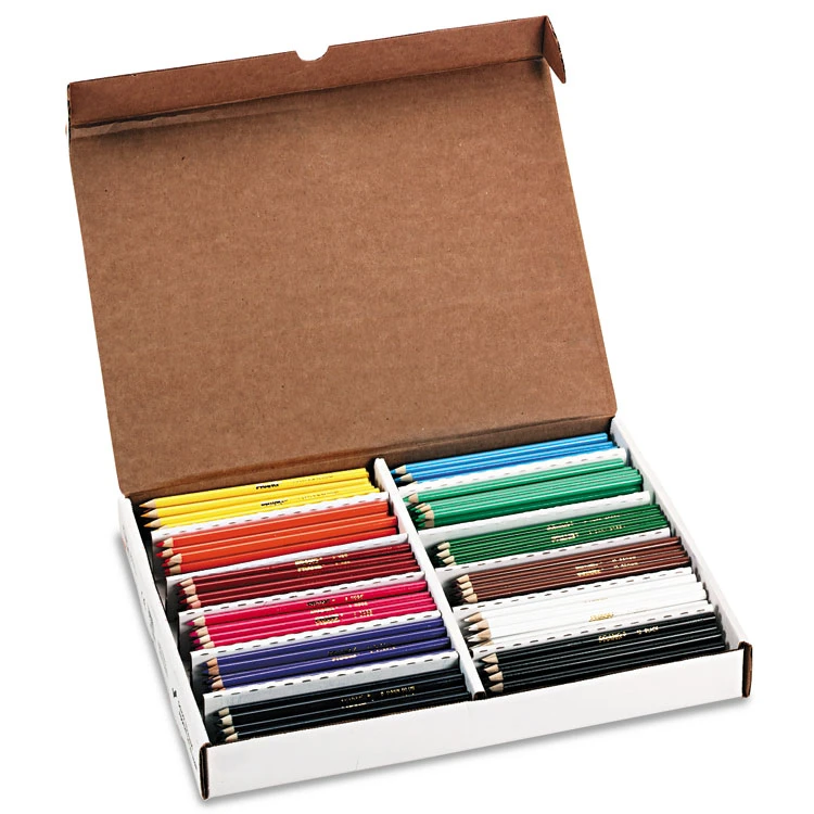 Prang Colored Pencil Set Master Pack, 3.3 Mm, 2B (#1), Assorted Lead/Barrel Colors, 288/Box 4 Prang Colored Pencil Set Master Pack, 3.3 Mm, 2B (#1), Assorted Lead/Barrel Colors, 288/Box - Image 2