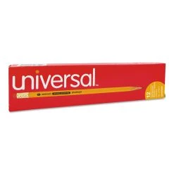 Universal Deluxe Blackstonian Pencil, HB (#2), Black Lead, Yellow Barrel, Dozen -Bostitch Shop 307326