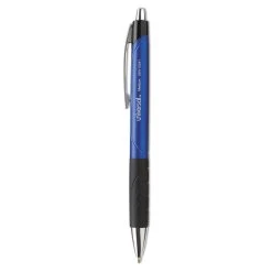 Universal Comfort Grip Ballpoint Pen, Retractable, Medium 1 Mm, Blue Ink, Blue Barrel, Dozen