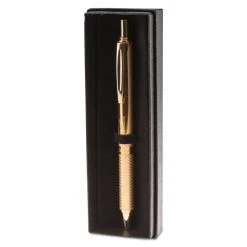 Pentel EnerGel Alloy Gel Pen, Retractable, Medium 0.7 Mm, Black Ink, Gold Barrel -Bostitch Shop 309676