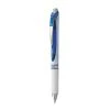 Pentel EnerGel RTX Gel Pen, Retractable, Medium 0.7 Mm, Blue Ink, White/Blue Barrel