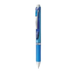 Pentel EnerGel RTX Gel Pen, Retractable, Medium 0.7 Mm Needle Tip, Blue Ink, Blue/Gray Barrel