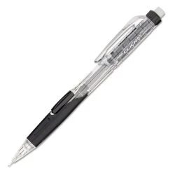 Pentel Twist-Erase CLICK Mechanical Pencil, 0.5 Mm, HB (#2.5), Black Lead, Black Barrel