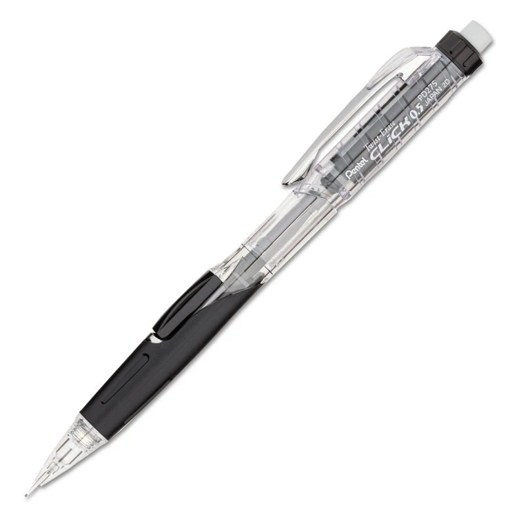 Pentel Twist-Erase CLICK Mechanical Pencil, 0.5 Mm, HB (#2.5), Black Lead, Black Barrel 3 Pentel Twist-Erase CLICK Mechanical Pencil, 0.5 Mm, HB (#2.5), Black Lead, Black Barrel