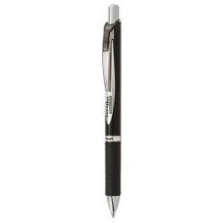 Pentel EnerGel PRO Permanent Ink Gel Pen, Retractable, Medium 0.7 Mm, Black Ink, Black Barrel
