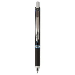 Pentel EnerGel PRO Permanent Ink Gel Pen, Retractable, Medium 0.7 Mm, Blue Ink, Black Barrel