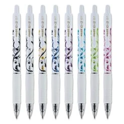 Pilot G2 Fashion Premium Gel Pen, Retractable, Fine 0.7 Mm, Five Assorted Ink And Barrel Colors, 5/Pack