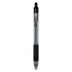 Zebra Z-Grip Ballpoint Pen, Retractable, Medium 1 Mm, Black Ink, Black Barrel, 48/Pack