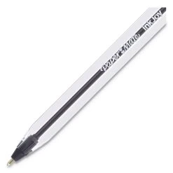 Paper Mate InkJoy 50ST Ballpoint Pen, Stick, Medium 1 Mm, Black Ink, Clear Barrel, Dozen -Bostitch Shop 320761