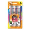 Bic Xtra-Sparkle Mechanical Pencil Value Pack, 0.7 Mm, HB (#2.5), Black Lead, Assorted Barrel Colors, 24/Pack