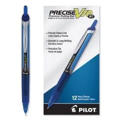 Pilot Precise V10RT Roller Ball Pen, Retractable, Bold 1 Mm, Blue Ink, Blue Barrel, Dozen -Bostitch Shop 635202