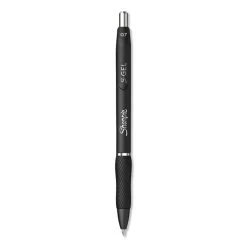 Sharpie® S-Gel™ S-Gel High-Performance Gel Pen, Retractable, Medium 0.7 Mm, Black Ink, Black Barrel, Dozen