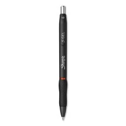 Sharpie® S-Gel™ S-Gel High-Performance Gel Pen, Retractable, Bold 1 Mm, Red Ink, Black Barrel, Dozen