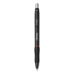 Sharpie® S-Gel™ S-Gel High-Performance Gel Pen, Retractable, Fine 0.5 Mm, Red Ink, Black Barrel, Dozen