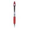 Zebra Z-Grip MAX Ballpoint Pen, Retractable, Medium 1 Mm, Red Ink, Silver Barrel, 12/Pack
