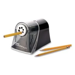 Westcott IPoint Evolution Axis Pencil Sharpener, AC-Powered, 5 X 7.5 X 7.25, Black/Silver -Bostitch Shop 660815