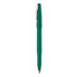 Pentel Rolling Writer Roller Ball Pen, Stick, Medium 0.8 Mm, Green Ink, Green Barrel, Dozen