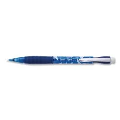 Pentel Icy Mechanical Pencil, 0.5 Mm, HB (#2.5), Black Lead, Transparent Blue Barrel, Dozen