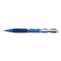 Pentel Icy Mechanical Pencil, 0.7 Mm, HB (#2.5), Black Lead, Transparent Blue Barrel, 24/Pack