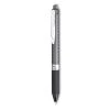 Pentel Oh! Gel Pen, Retractable, Medium 0.7 Mm, Black Ink, Black Barrel, Dozen