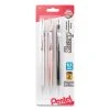 Pentel Sharp Mechanical Pencil, 0.7 Mm, HB (#2.5), Black Lead, Assorted Barrel Colors, 3/Pack -Bostitch Shop 661213