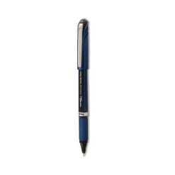 Pentel EnerGel NV Gel Pen, Stick, Fine 0.5 Mm Needle Tip, Black Ink, Gray Barrel, Dozen