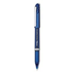 Pentel EnerGel NV Gel Pen, Stick, Fine 0.5 Mm Needle Tip, Blue Ink, Blue Barrel, Dozen
