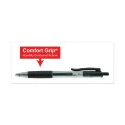 Universal Comfort Grip Gel Pen, Retractable, Medium 0.7 Mm, Black Ink, Smoke Barrel, Dozen -Bostitch Shop 666370