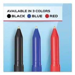 Paper Mate Write Bros. Ballpoint Pen Value Pack, Stick, Medium 1 Mm, Black Ink, Black Barrel, 60/Pack -Bostitch Shop 681677
