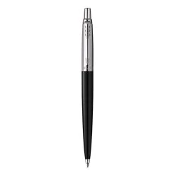 Parker® Jotter Ballpoint Pen, Retractable, Medium 0.7 Mm, Blue Ink, Black Barrel